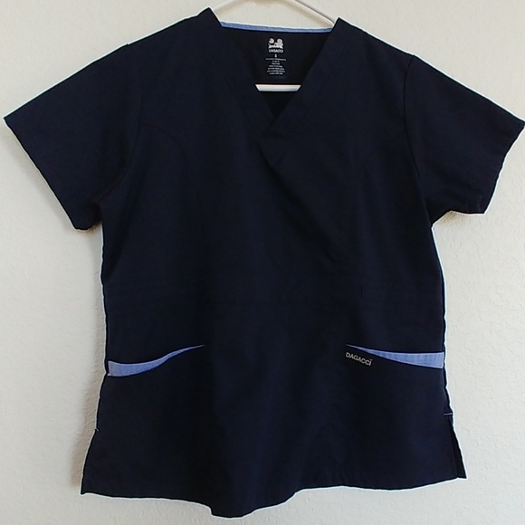 Dagacci Tops - Women's S Dagacci Navy Blue Scrub Top